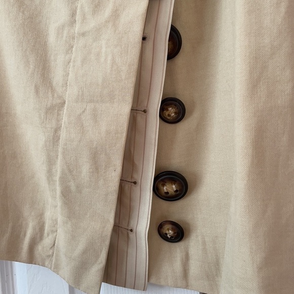 𝅺CASCH by Gro Abrahamsson Stunning Skirt Vertical Varied Sized Buttons Vintage - Picture 3 of 5